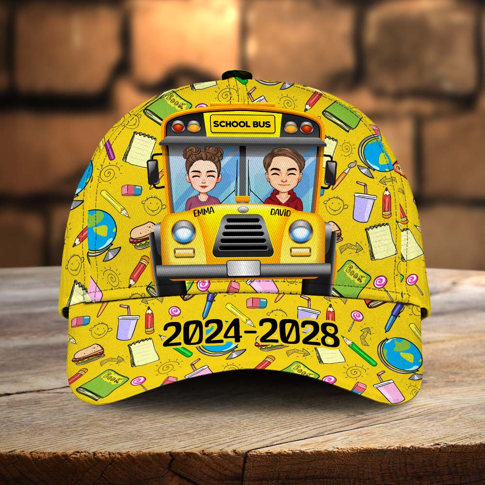 Custom School Bus Cap - Back To School 2024