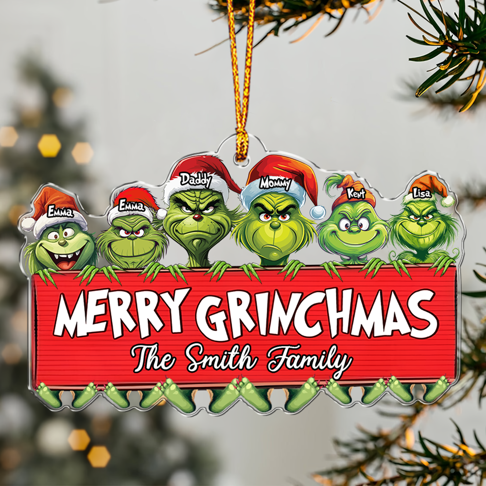 Personalized Gifts For Family Christmas Ornament