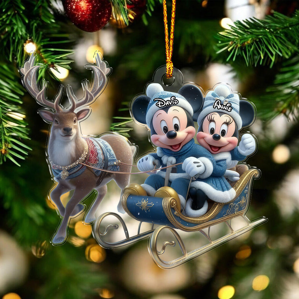 Mouse Couple - Personalized Ornament 01naqg291124