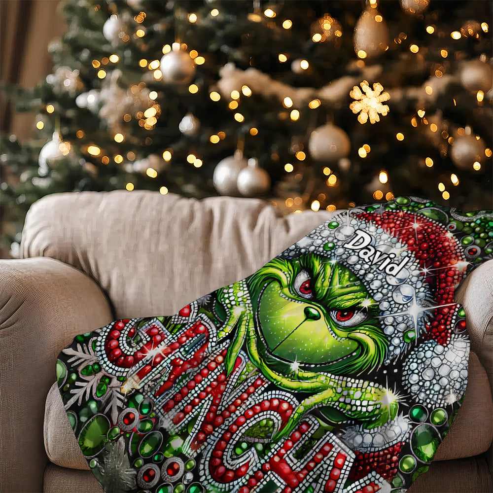 Merry Grinchmas - Personalized Stole Christmas Blanket 08nath261124