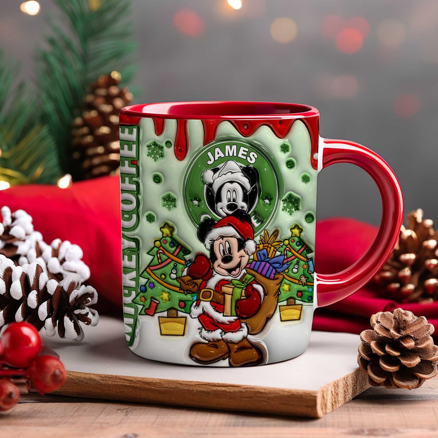 Magical Christmas - Personalized Mouse Accent Mug