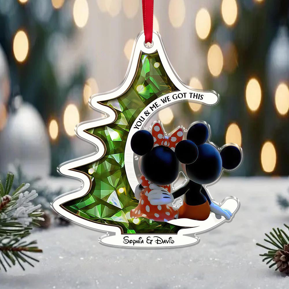 You & Me We Got This, Personalized Mouse Ornament