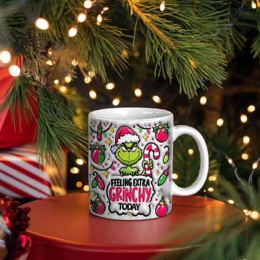 Personalized Green Christmas Coffee Mug 01naqg021024