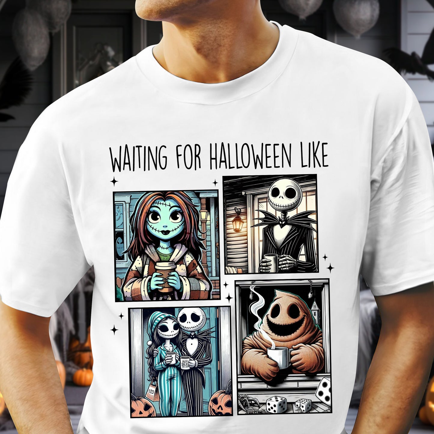 Waiting For Halloween Like - Personalized Unisex T-Shirt, Hoodie, Sweatshirt - Halloween Gift