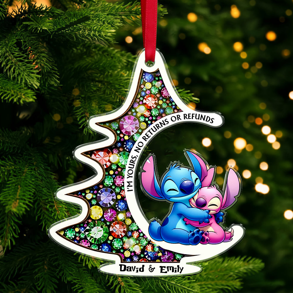 Pink & Blue Ohana - Personalized Ohana Ornament