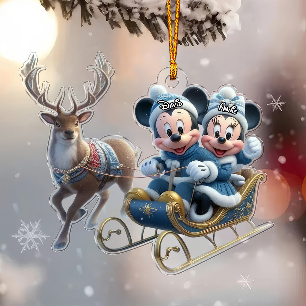 Mouse Couple - Personalized Ornament 01naqg291124