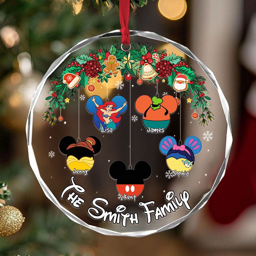 Family Ornament - Kids Mouse Ears - Personalized Gifts For Family