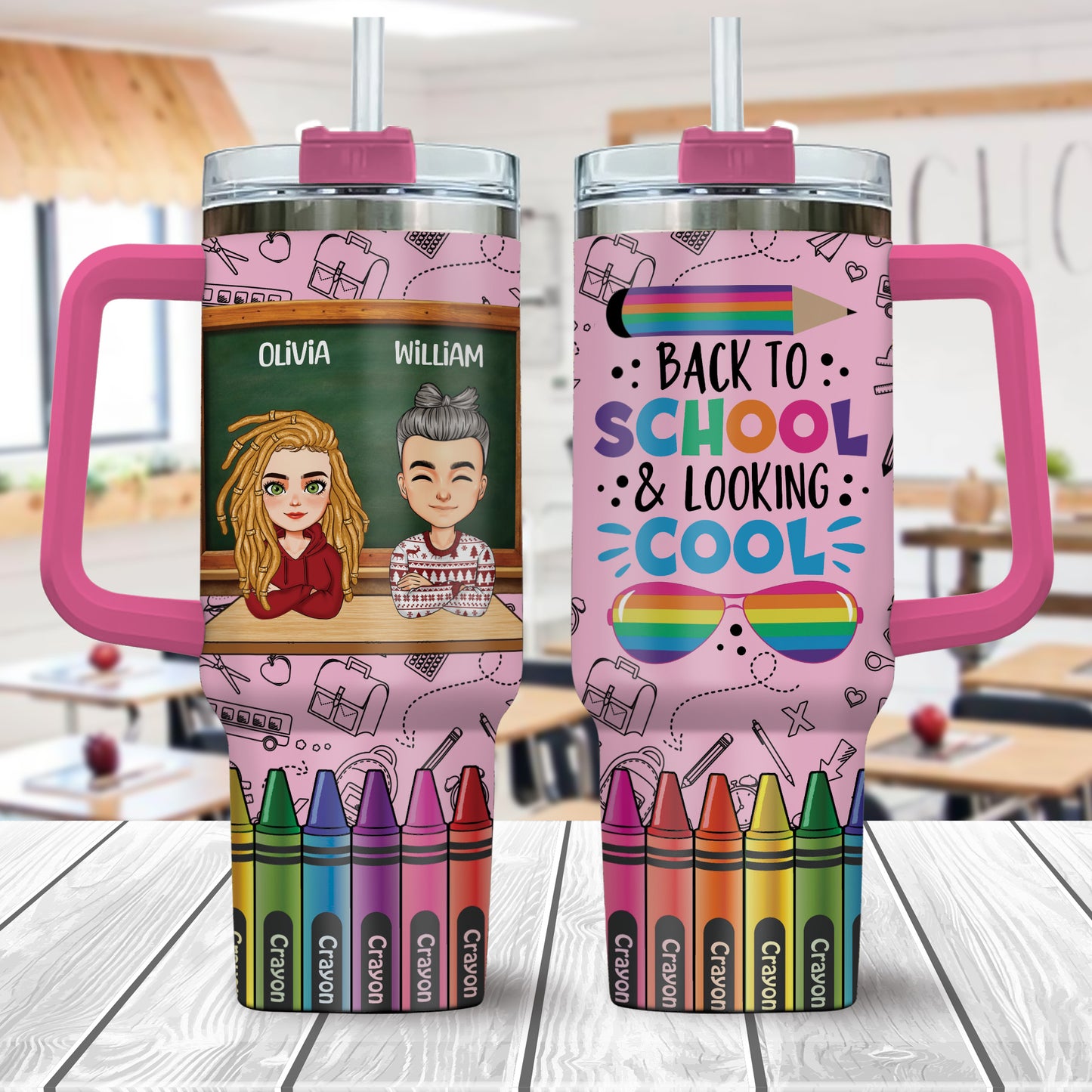 Personalized Tumbler Back To School