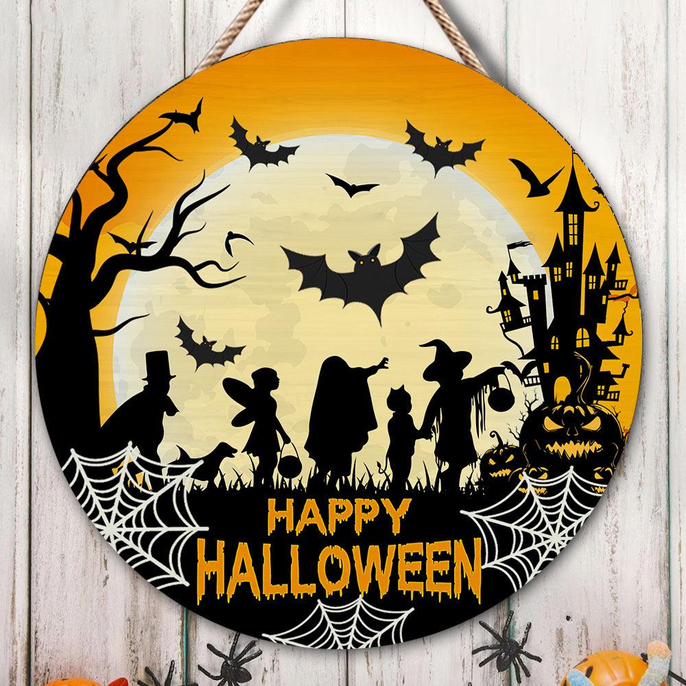 Happy Halloween Trick-or-Treaters Ornament