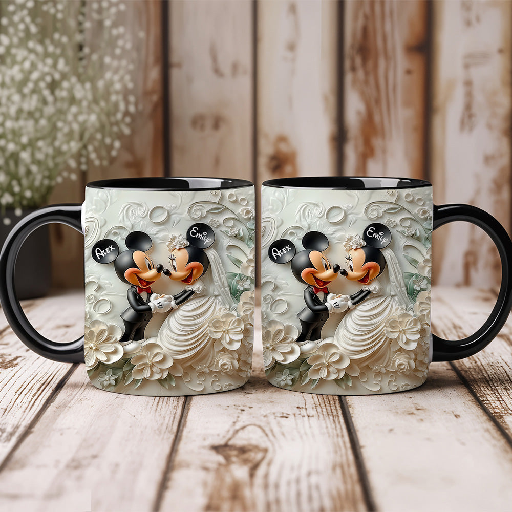 Cute Mouse Married Couple - Personalized Mouse Coffee Mug 12naqg131224