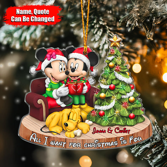 Magical Love - Personalized Christmas Mouse Ornament 03nath051124