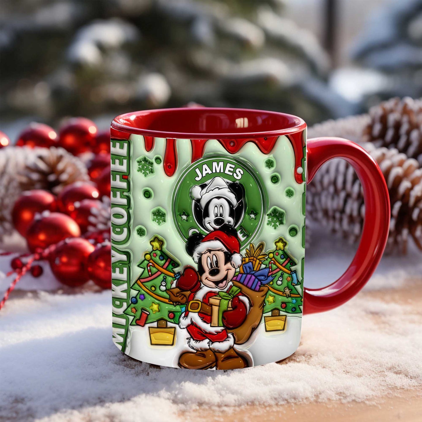 Magical Christmas - Personalized Mouse Accent Mug