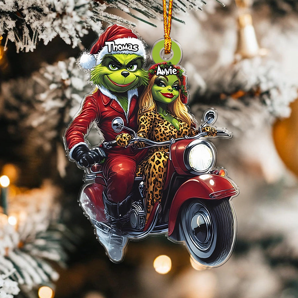 Grinchmas Couple - Personalized Ornament 07naqg271124