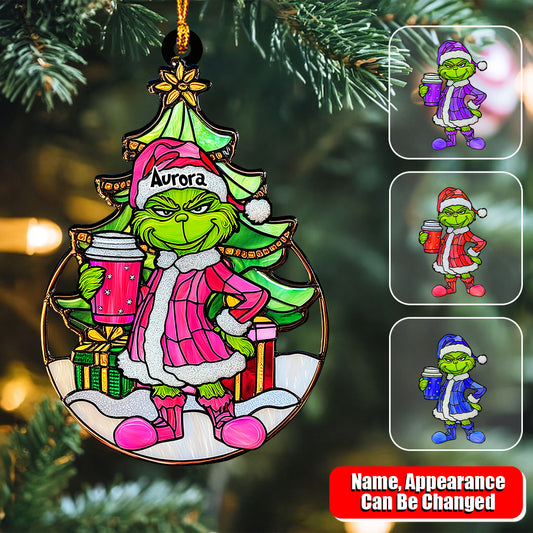 Grinchy Green Lady - Personalized Ornament 05nath071124