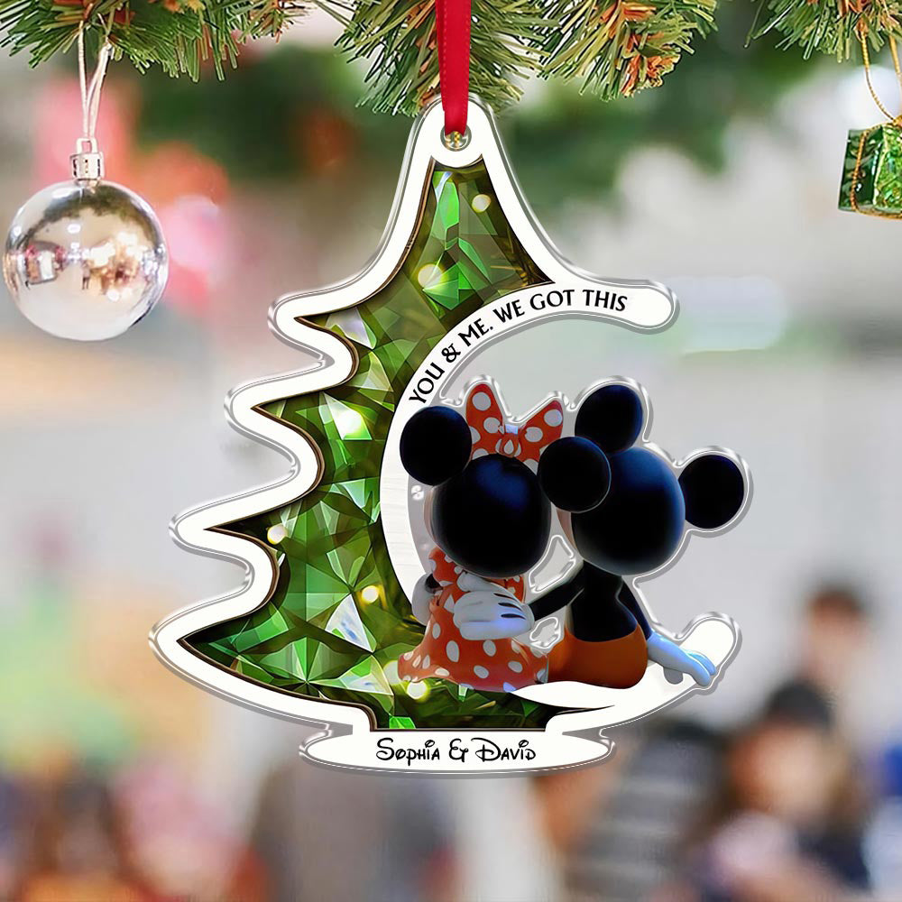 You & Me We Got This, Personalized Mouse Ornament