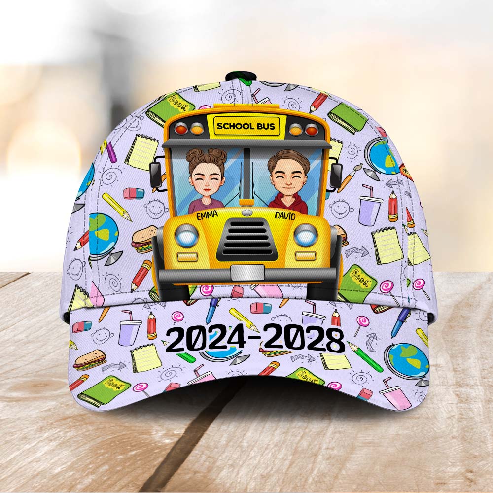 Custom School Bus Cap - Back To School 2024