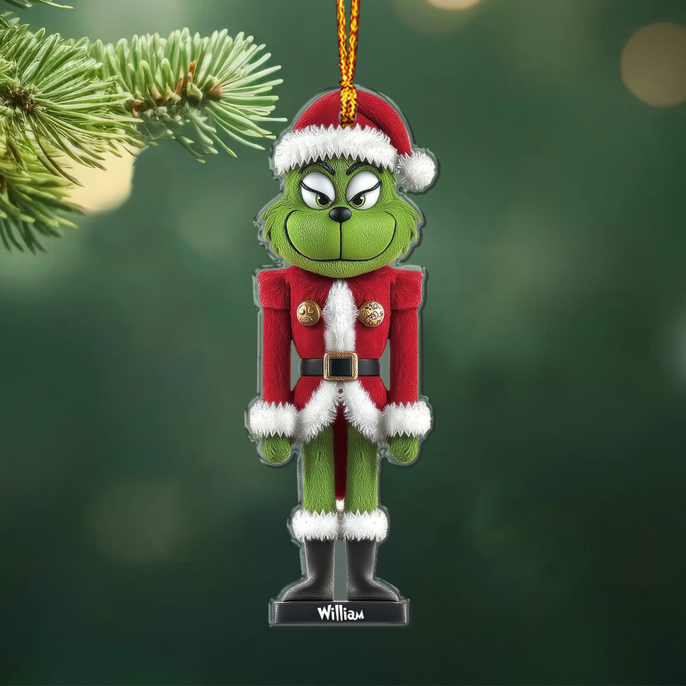 Grinchy Cracker - Personalized Stole Christmas Ornament 08naqg151124