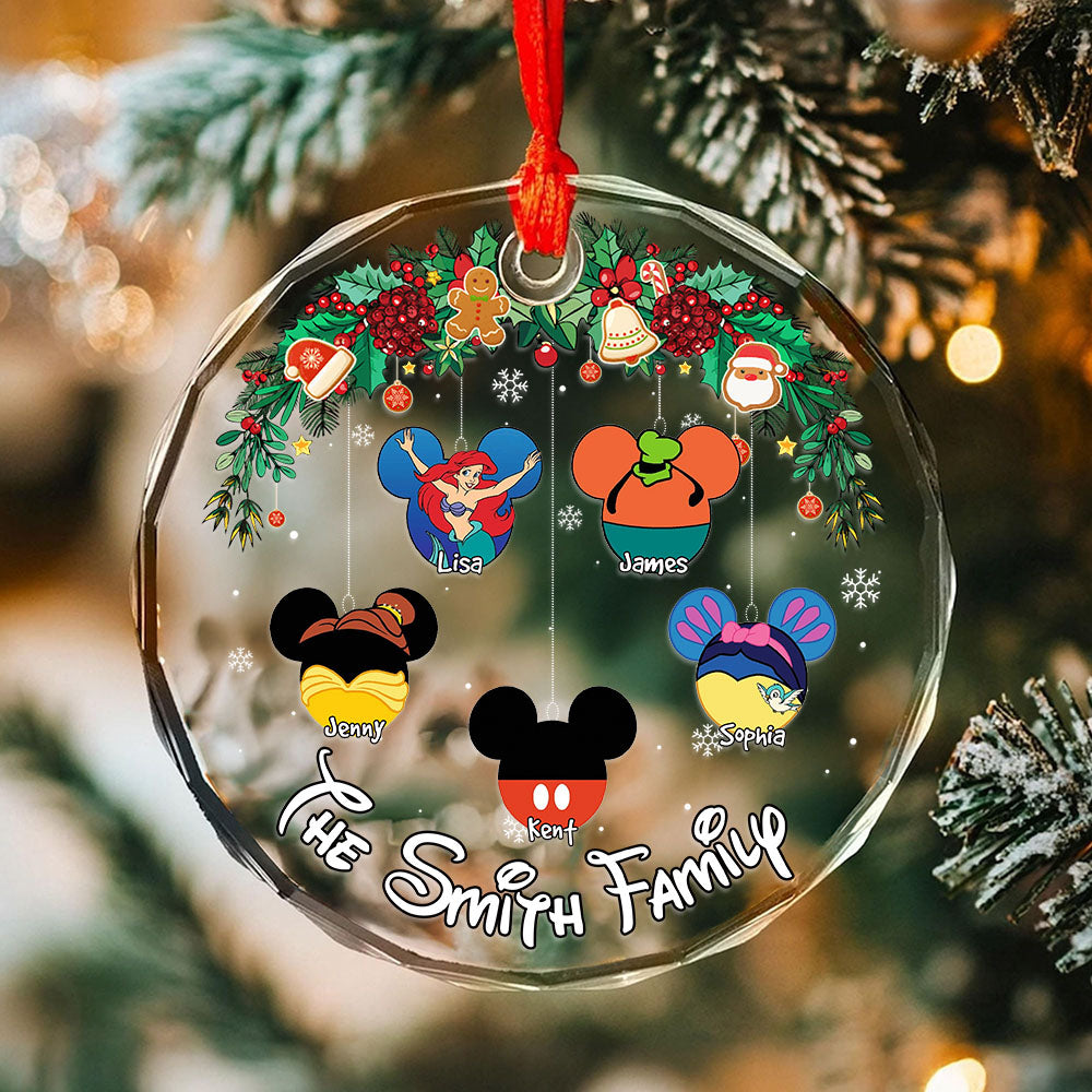 Family Ornament - Kids Mouse Ears - Personalized Gifts For Family