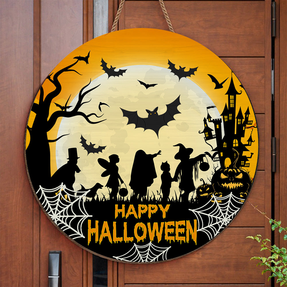 Happy Halloween Trick-or-Treaters Ornament