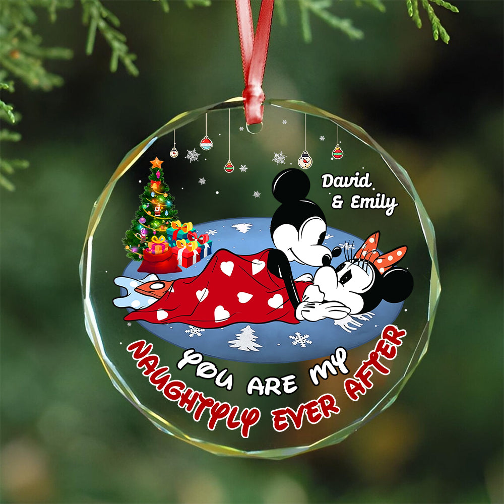 Romantic Christmas - Round Crystal Glass Ornament 02nath081124