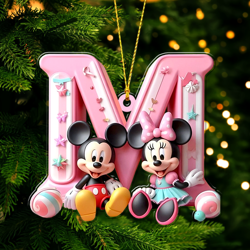 Magical Letter - Personalized Mouse Ornament