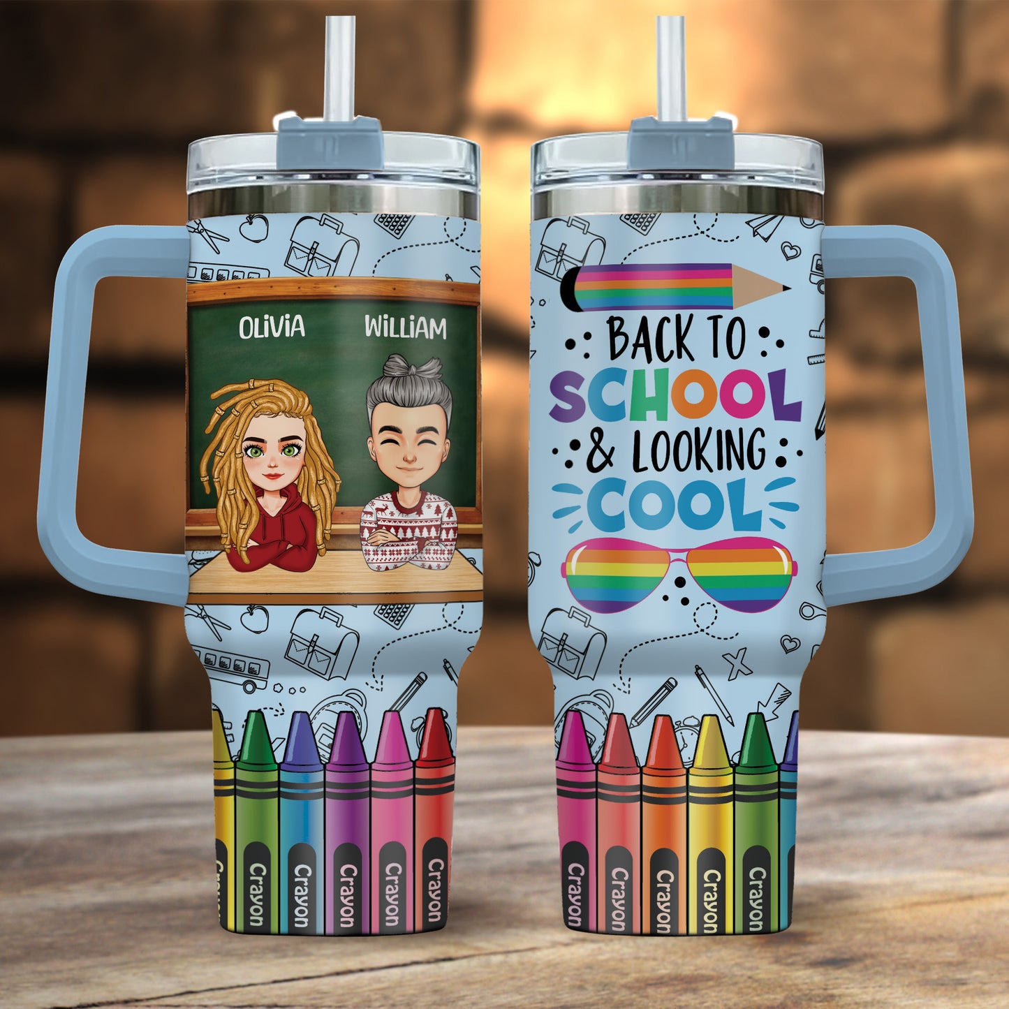 Personalized Tumbler Back To School