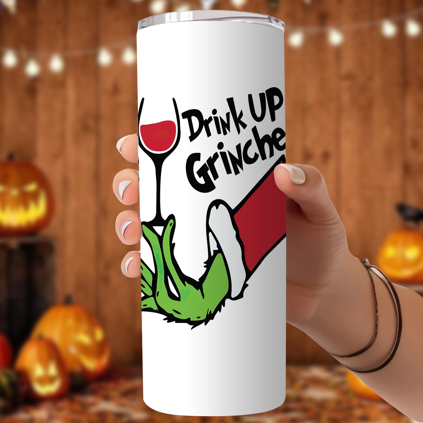 Drink Up Grinches Insulated Holiday Tumbler