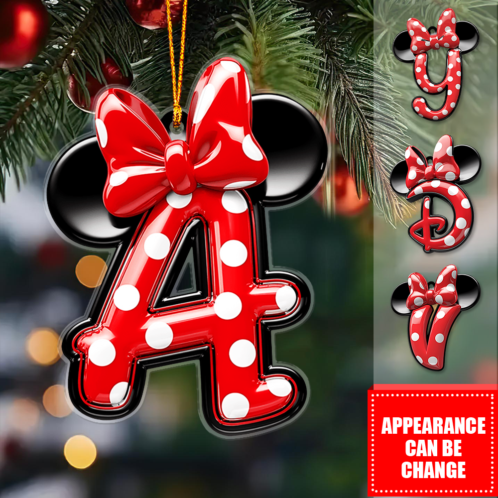 Magical Letter - Personalized Mouse Ornament