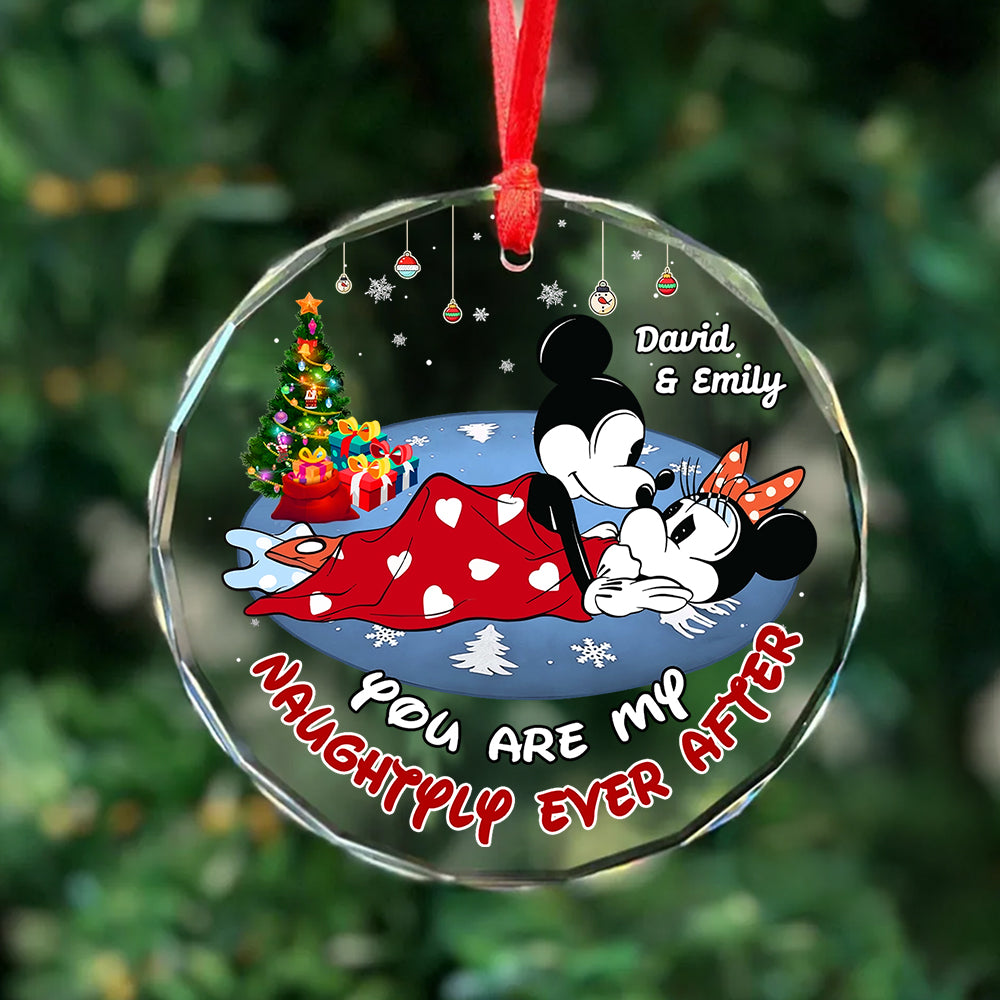 Romantic Christmas - Round Crystal Glass Ornament 02nath081124