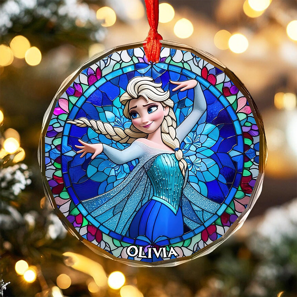 Personalized Gifts For Magical World Fan Stained Glass Ornament, Best Suncatcher Ever