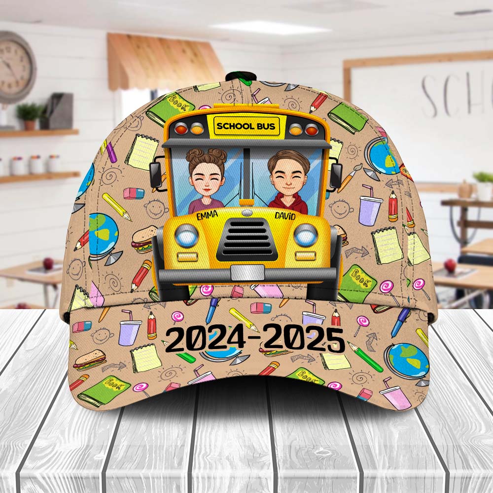 Custom School Bus Cap - Back To School 2024