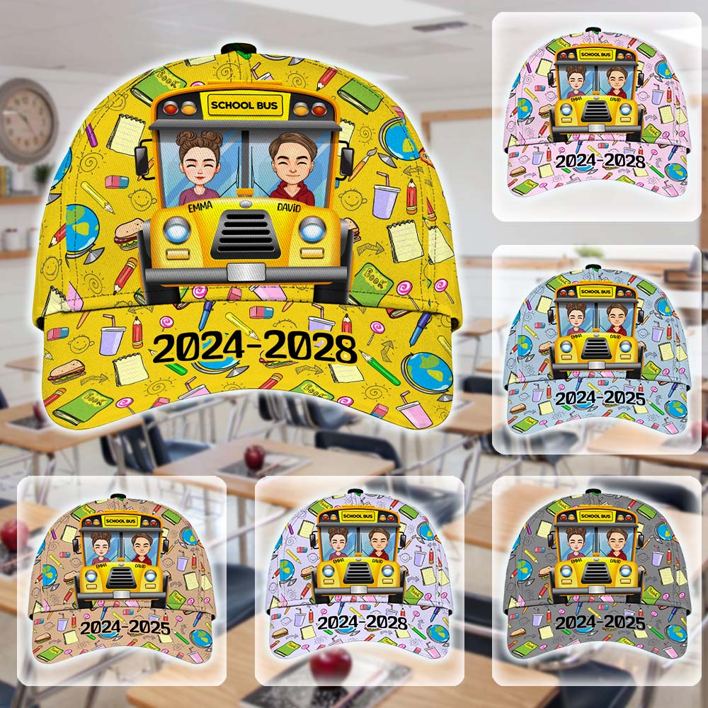 Custom School Bus Cap - Back To School 2024