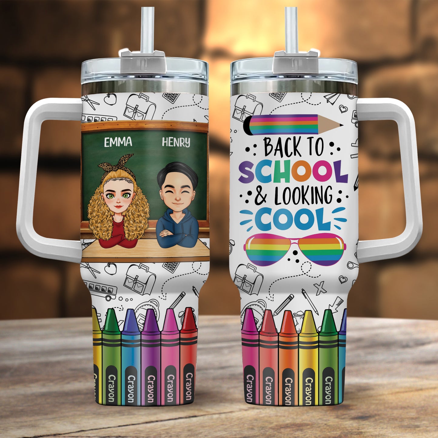 Personalized Tumbler Back To School