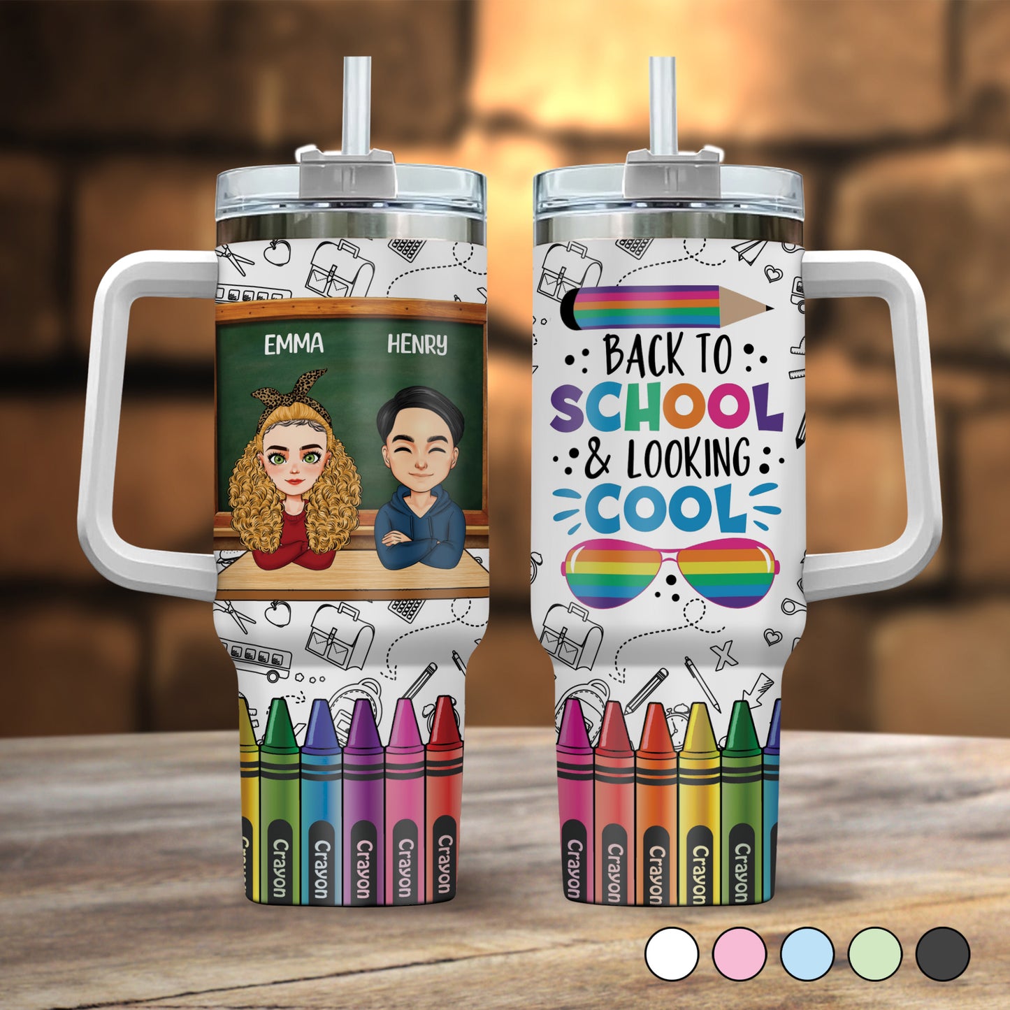 Personalized Tumbler Back To School