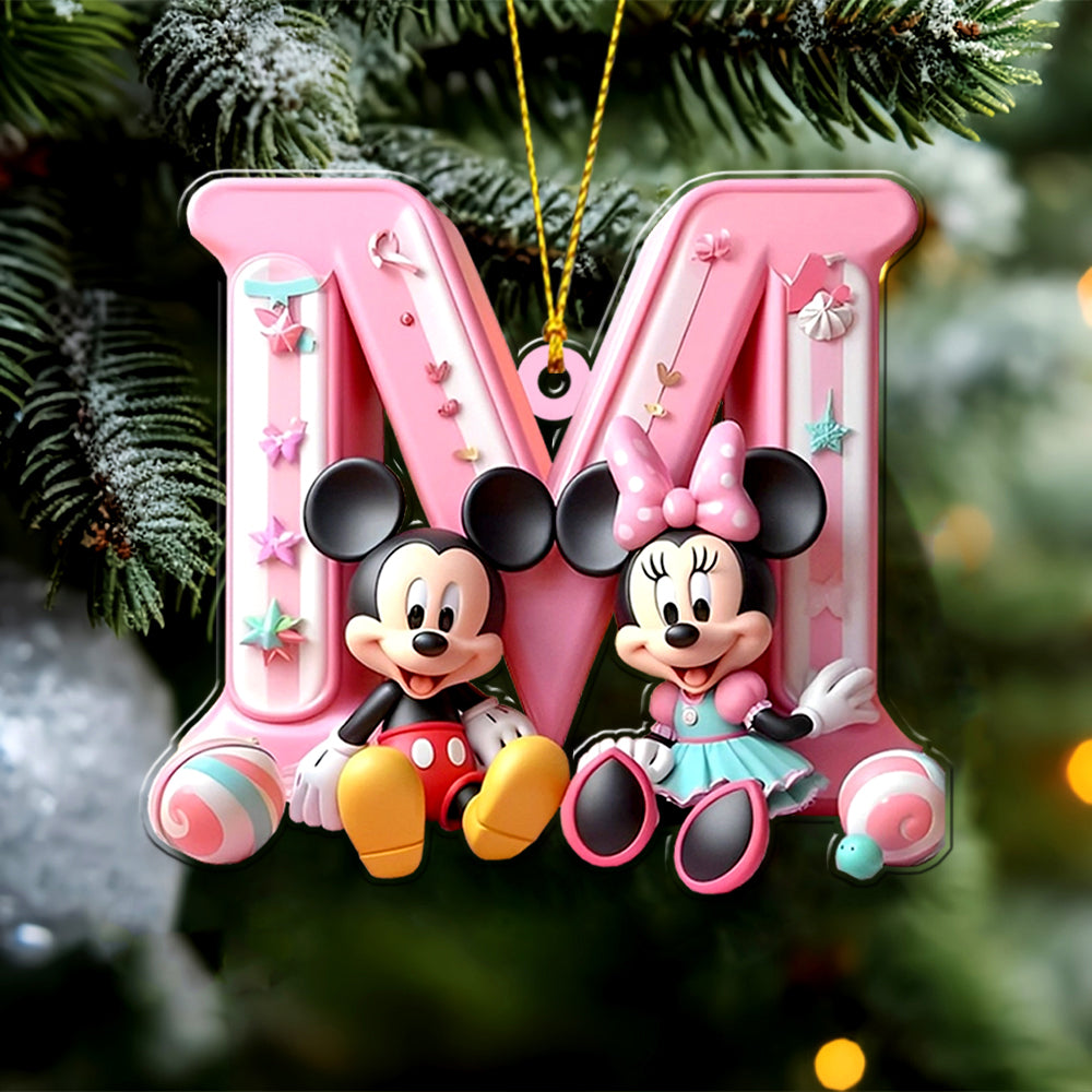 Magical Letter - Personalized Mouse Ornament