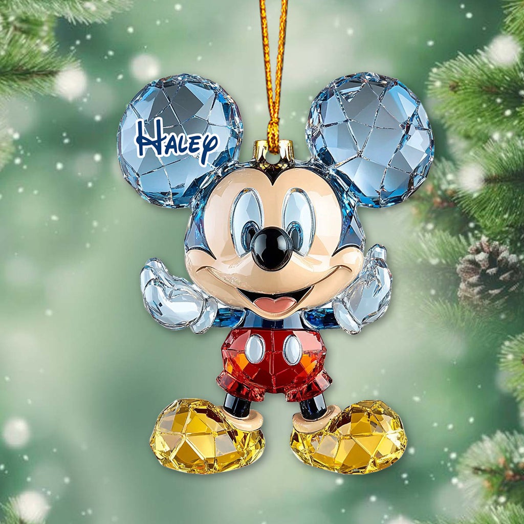 Cute Mouse Ears - Personalized Mouse Transparent Ornament