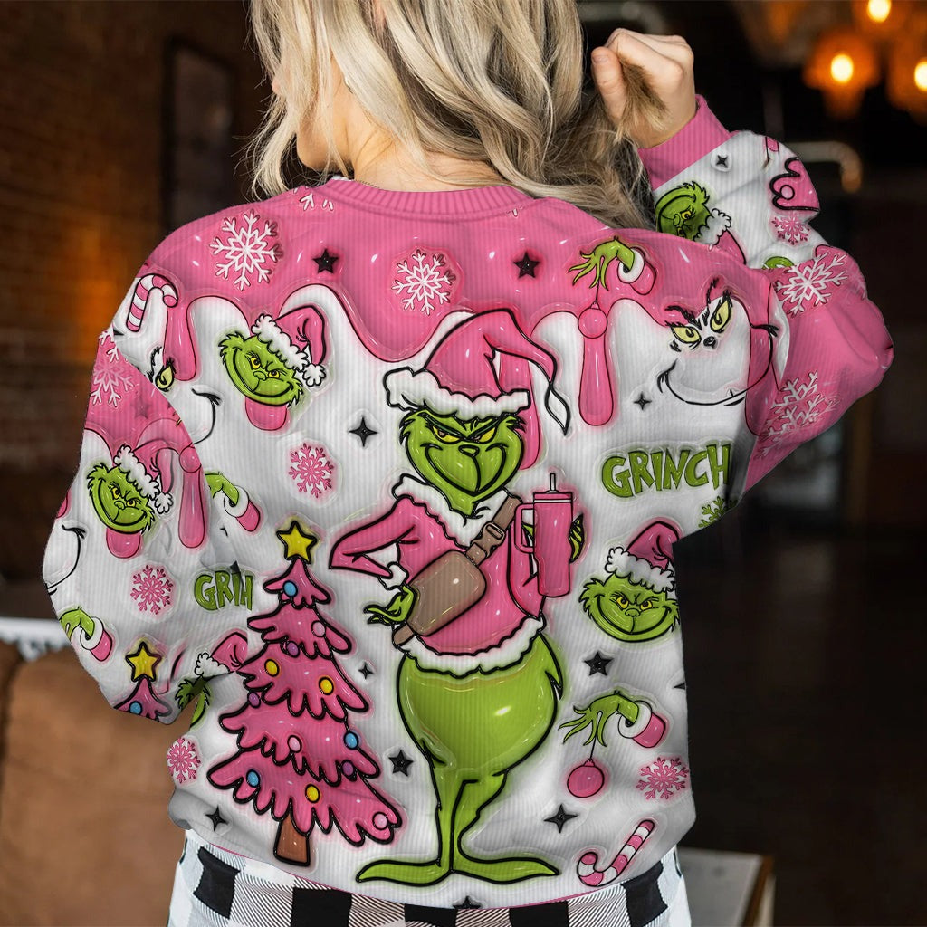 Merry Grinchmas - Personalized Stole Christmas Ugly Sweater