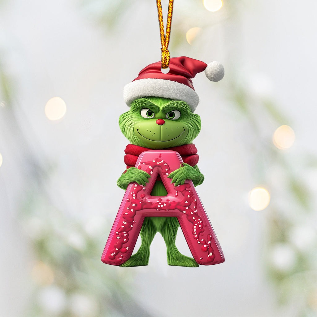 Merry Grinchmas - Personalized Stole Christmas Ornament