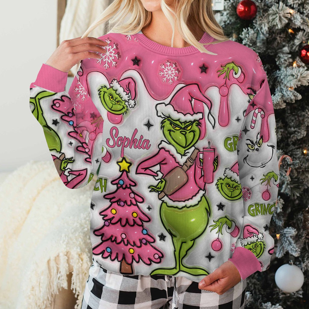 Merry Grinchmas - Personalized Stole Christmas Ugly Sweater