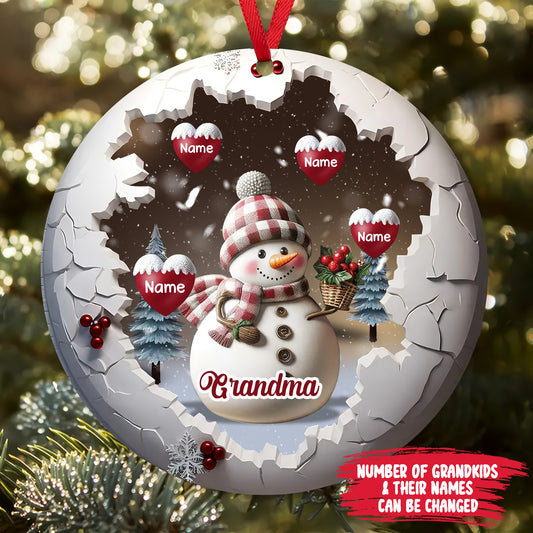 Lovely Grandma - Personalized Ornament