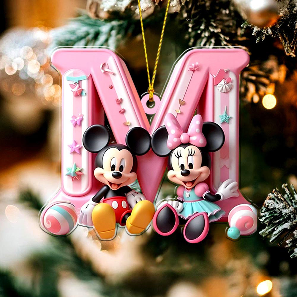 Magical Letter - Personalized Mouse Ornament