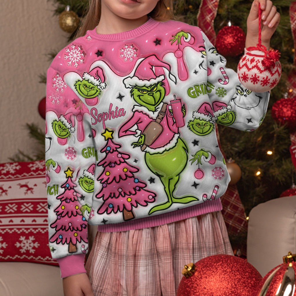 Merry Grinchmas - Personalized Stole Christmas Ugly Sweater