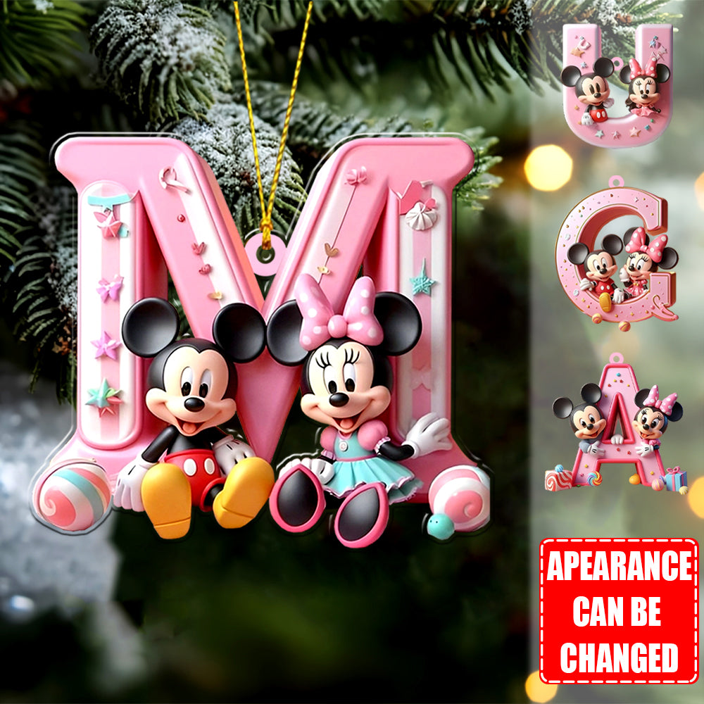 Magical Letter - Personalized Mouse Ornament