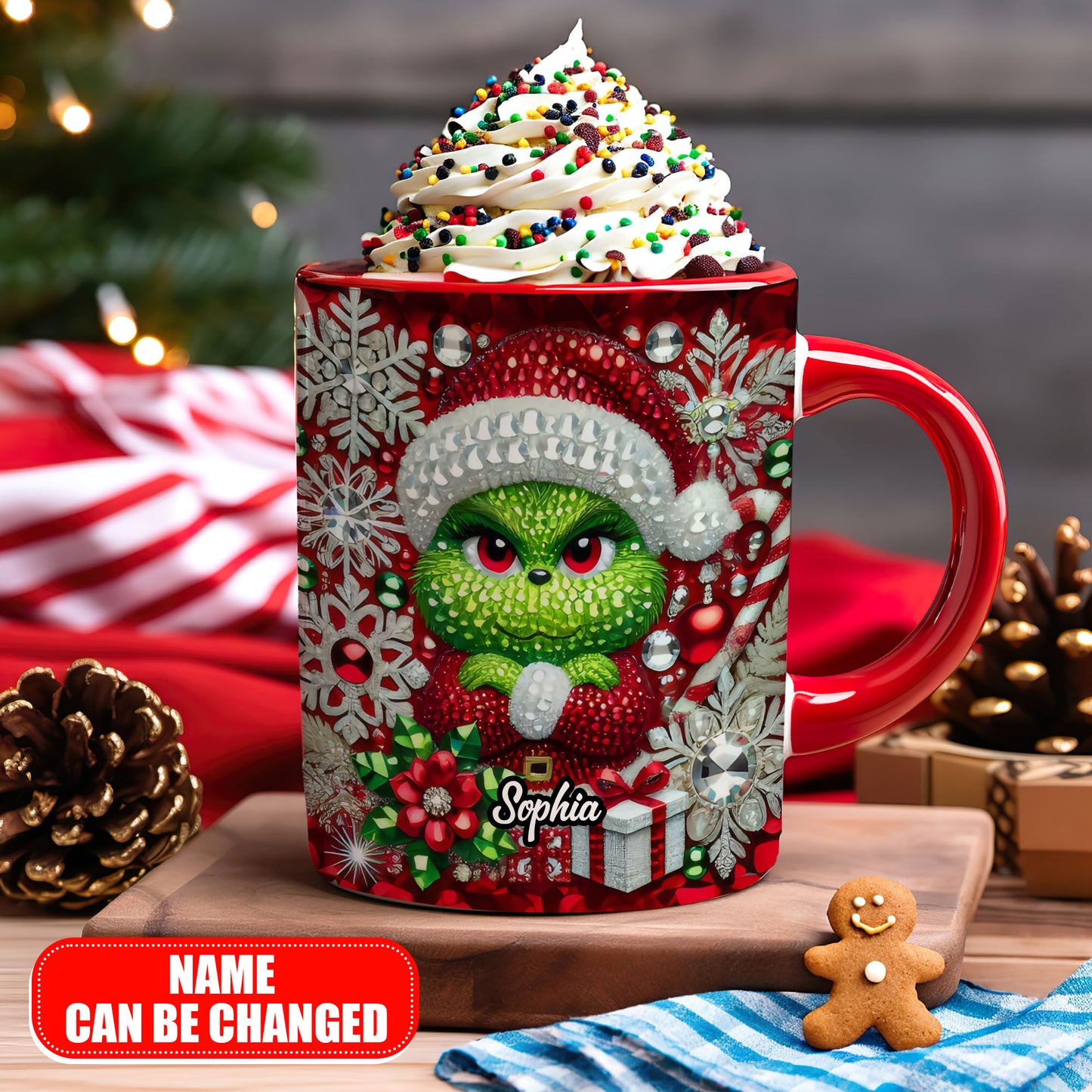 Merry Grinchmas - Personalized Stole Christmas Accent Mug 02naqg091124