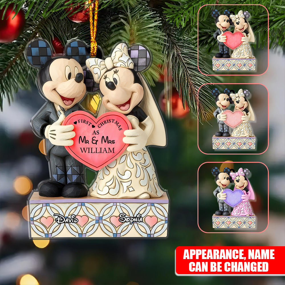 First Christmas Couple - Personalized Mouse Ornament 02naqg021124