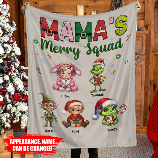 Mama's Mery Squad - Personalized Blanket 06naqg191124