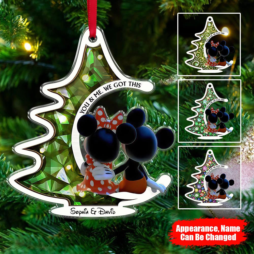 You & Me We Got This, Personalized Mouse Ornament