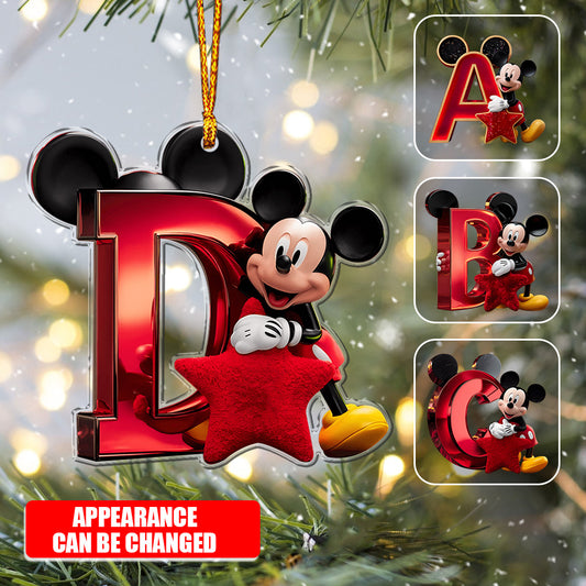 Mouse Alphabet Christmas - Personalized Ornament 07naqg071124