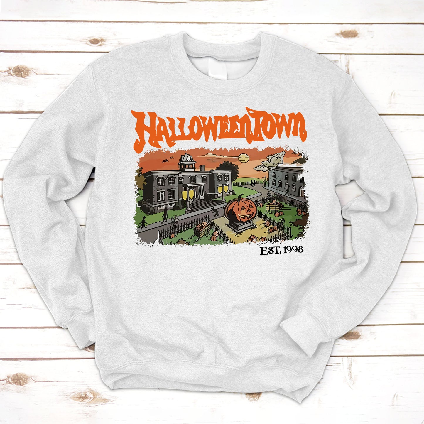 Vintage Halloween Town Shirt - Step into a World of Magic