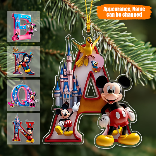 Magic Christmas - Personalized Mouse Transparent Ornament